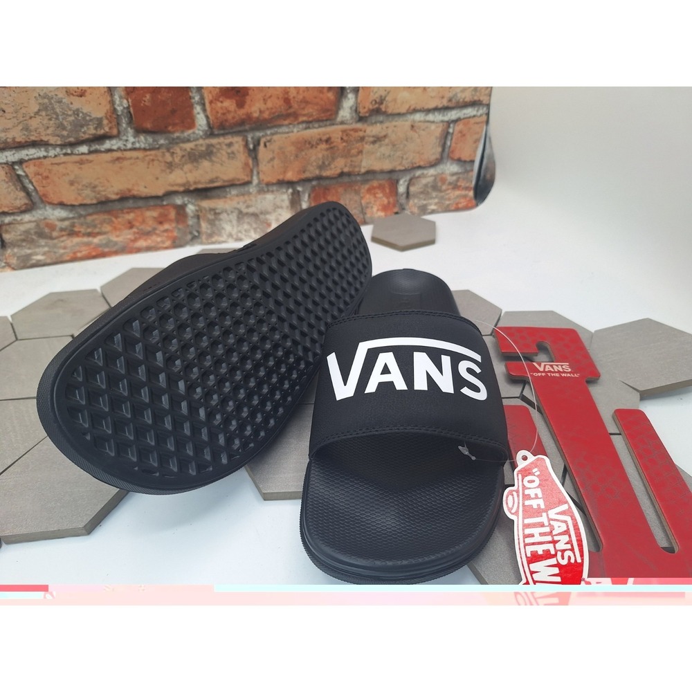 Vans La Costa Slide-On Slides Black White Sandals Men's Size 12 NWOB 2025 - Picture 5 of 9